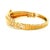 Gold Vintage 14k Gold Diamond and Opal Hinged Bangle Bracelet For Sale - Image 8 of 12