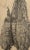 Illustration Early 1900's Antique French Charcoal Drawing of Cypress on Paper With Mat, Signed by French Artist Maurice De Lambert For Sale - Image 3 of 5