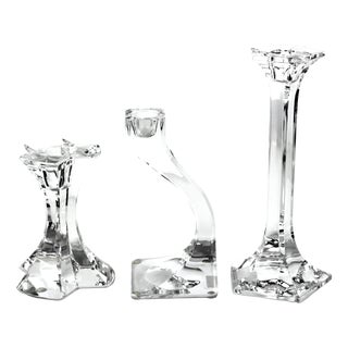 3 Candleholders by C.J.riedel for Riedel Glas, 1970s, Set of 3 For Sale