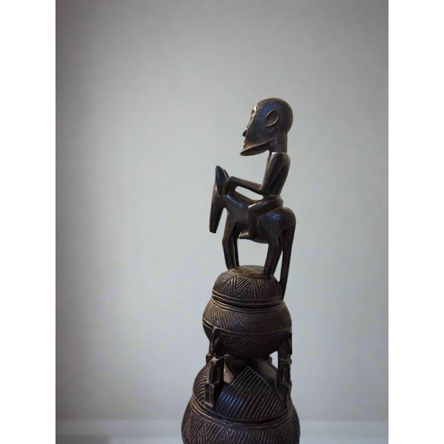 Large Dogon Tobacco Jar – Wood Sculpture This imposing wooden sculpture from the Dogon people of Mali is a unique piece in...