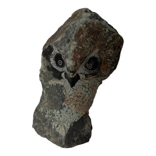 Tendai Chipiri.Stone Owl Sculpture For Sale