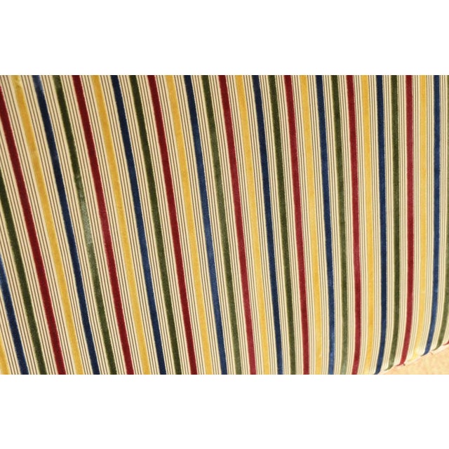 1940s Louis XVI Style Bench in Velvet, 1940s For Sale - Image 5 of 8