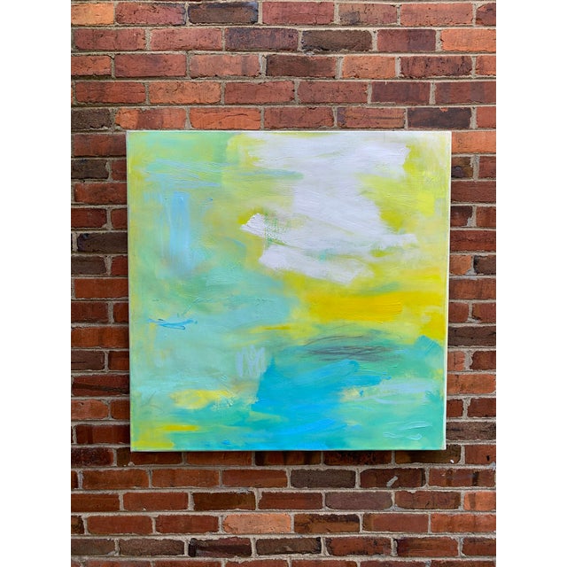 2020s "Smooth Sailing" by Trixie Pitts Abstract Expressionist Oil Painting For Sale - Image 5 of 12