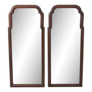 Pair Henkel Harris Mahogany Tombstone Mirrors For Sale