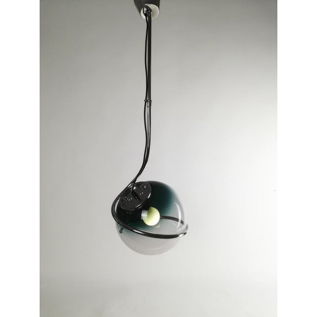 Space Age Pendant in Chrome and Murano Glass attributed to Fabio Lenci, 1970s For Sale - Image 16 of 18