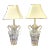 Vintage Hollywood Regency Style Marbro Table Lamp Brass and Mario Benito Crystal Base -A Pair For Sale