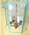 Vintage Hexagonal Solid Brass Hanging Lantern / Dome Pendant Light For Sale - Image 15 of 17