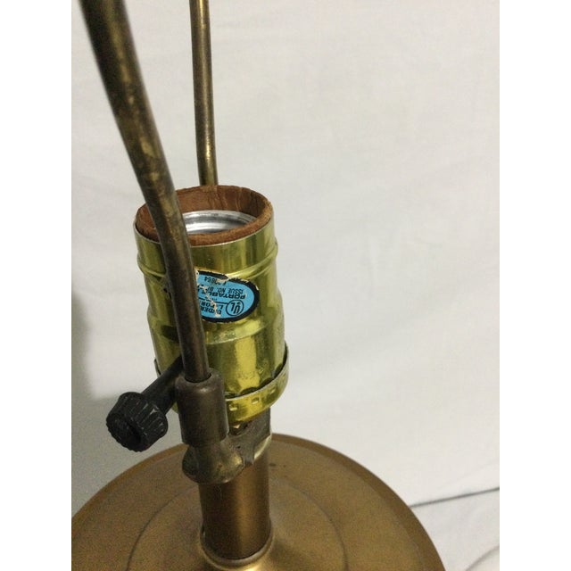 Vintage Chinoiserie Porcelain Ginger Jar Lamp With Gold Details For Sale - Image 9 of 11