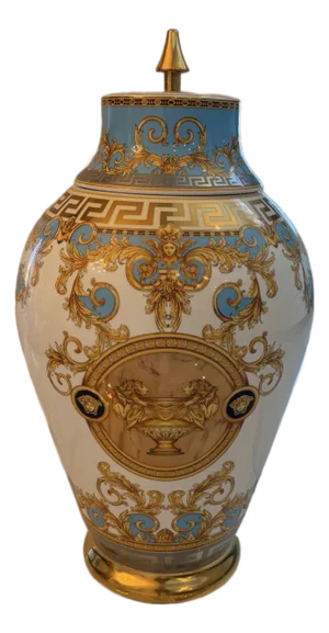 Versace Prestige Gala Bleu Decklevase 76 Cm