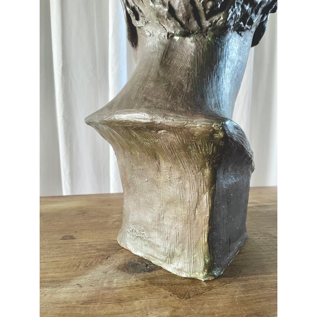Classical Terracotta Bust, 1960s For Sale - Image 12 of 18