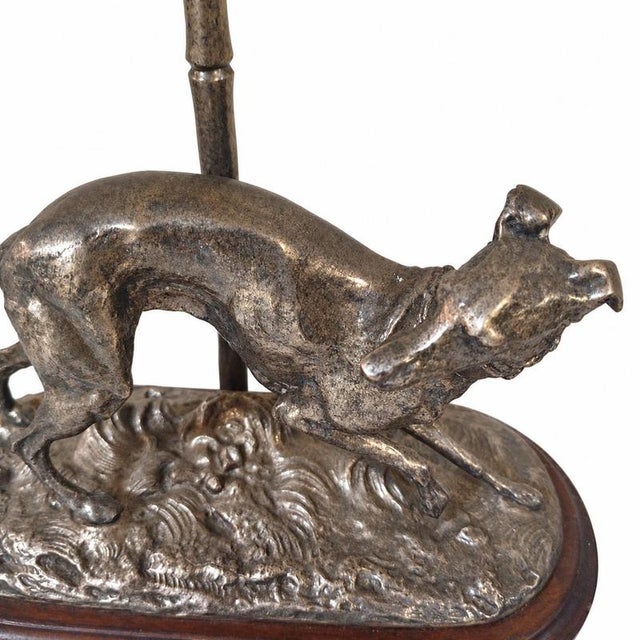 Vintage Table Lamp with Greyhound For Sale - Image 6 of 9