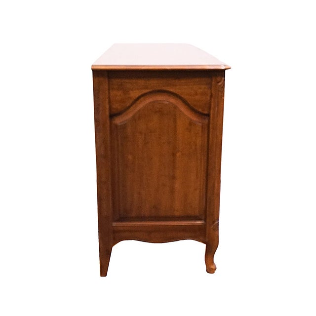 Davis Cabinet Co. Solid Walnut Country French Provincial 64" Triple Dresser 1702 - Fleming Finish For Sale - Image 13 of 15