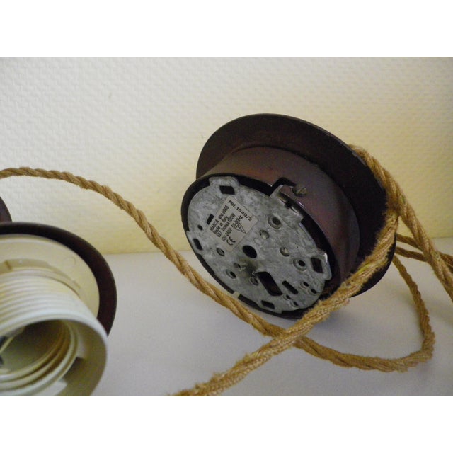 Counterweight Pendant Light in Gold-Plated Metal, 1970s For Sale - Image 12 of 18