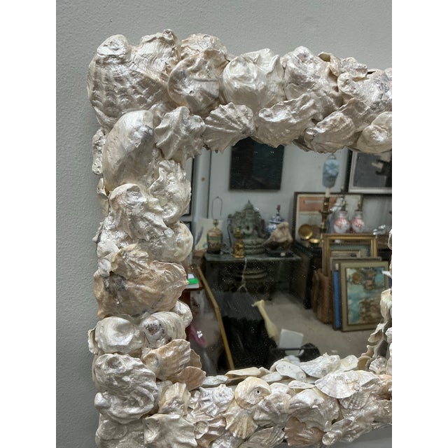 2020s Small Shell Frame Mirror For Sale - Image 5 of 9