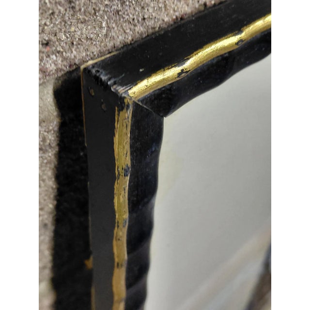 Black Framed Signed J. Akston African Fetish Enamel on Paper Painting For Sale - Image 8 of 10