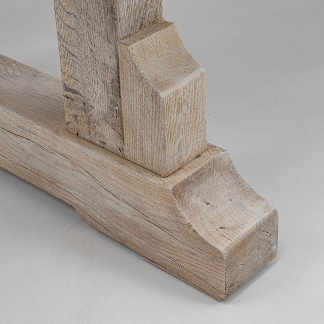 Mid 20th Century France Tan Wood Dining Table For Sale - Image 9 of 10