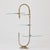 Exceptional early 20th-century freestanding display stand in metal and glass, originally used in a historic Modernista...