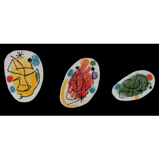 Joan Miro, Three Colored Pockets, Lithograph For Sale