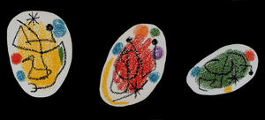 Joan Miro, Three Colored Pockets, Lithograph