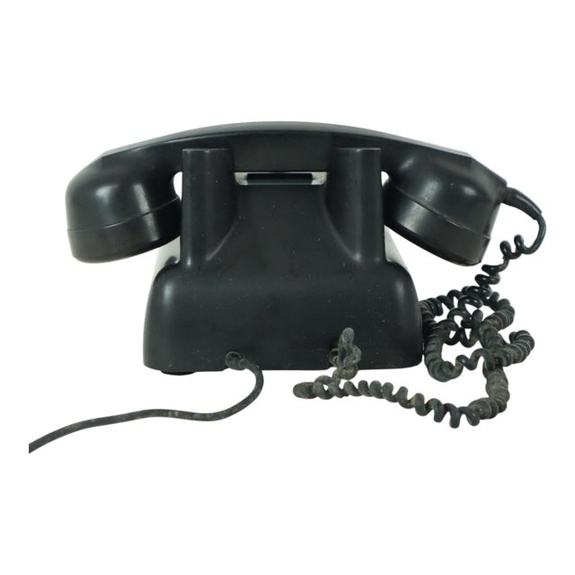 Black Batman Phone Rotary Dial Telephone from Philips, 1950s For Sale - Image 8 of 10