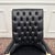 Large Classic English White Chesterfield Office Chair For Sale - Image 5 of 8