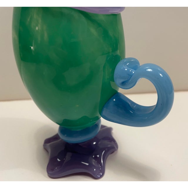 1990s Art Glass Pitcher by Arien For Sale - Image 6 of 8