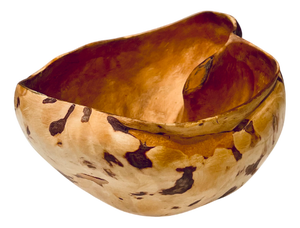 Swedish Bowl in Burl Wood, 1940s