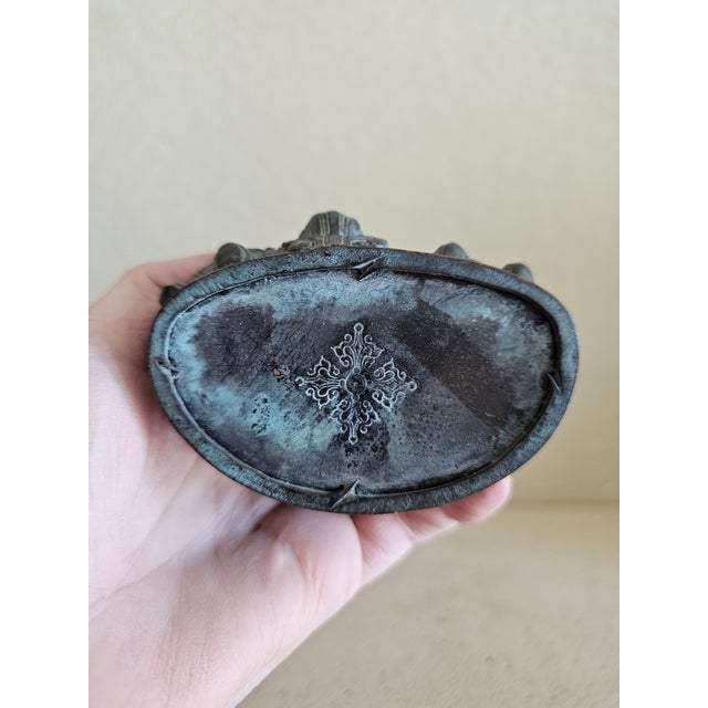 19th Century Tibetan Green Tara Bronze – Shyama Tara “Swift Liberator” – Himalayan Altar Sculpture For Sale - Image 12 of 12