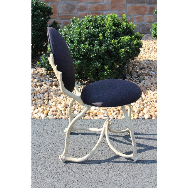 Attributed to Arthur Court Antler Side Chair 1970s For Sale - Image 6 of 18