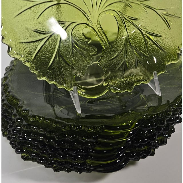 Avocado Leaf Plates- Set of Eight For Sale - Image 4 of 14