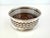 1960s Vintage Mid Century Modern Silverplate Pierced Gallery Wine & Decanter Coaster With Wood Base For Sale - Image 5 of 7