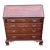 Exceptional Antique Virginia Chippendale Figured Walnut Slant Front Desk, Circa 1760s–1780s For Sale