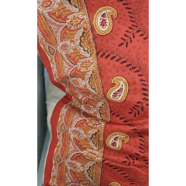 19Thc Paisley Bandana Pillow For Sale - Image 4 of 6