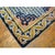 1820s Blue Classic Medallion Antique Chinese Ningxia 2' X 3'6'' Wool Carpet Rug For Sale - Image 4 of 5