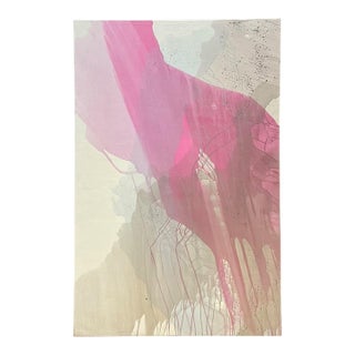 Vintage Monumental Abstract Expressionist Painting on Canvas For Sale