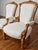 Timeless European pair of 19th-century French Louis XV style armchairs. Masterfully restored and newly reupholstered in a...
