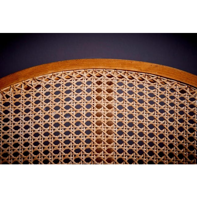 Wood Armchair with Vienna Cane Weaving attributed to Frits Schlegel, 1940s For Sale - Image 7 of 13
