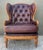 Vintage Tufted Leather Wingback Chair For Sale - Image 12 of 12