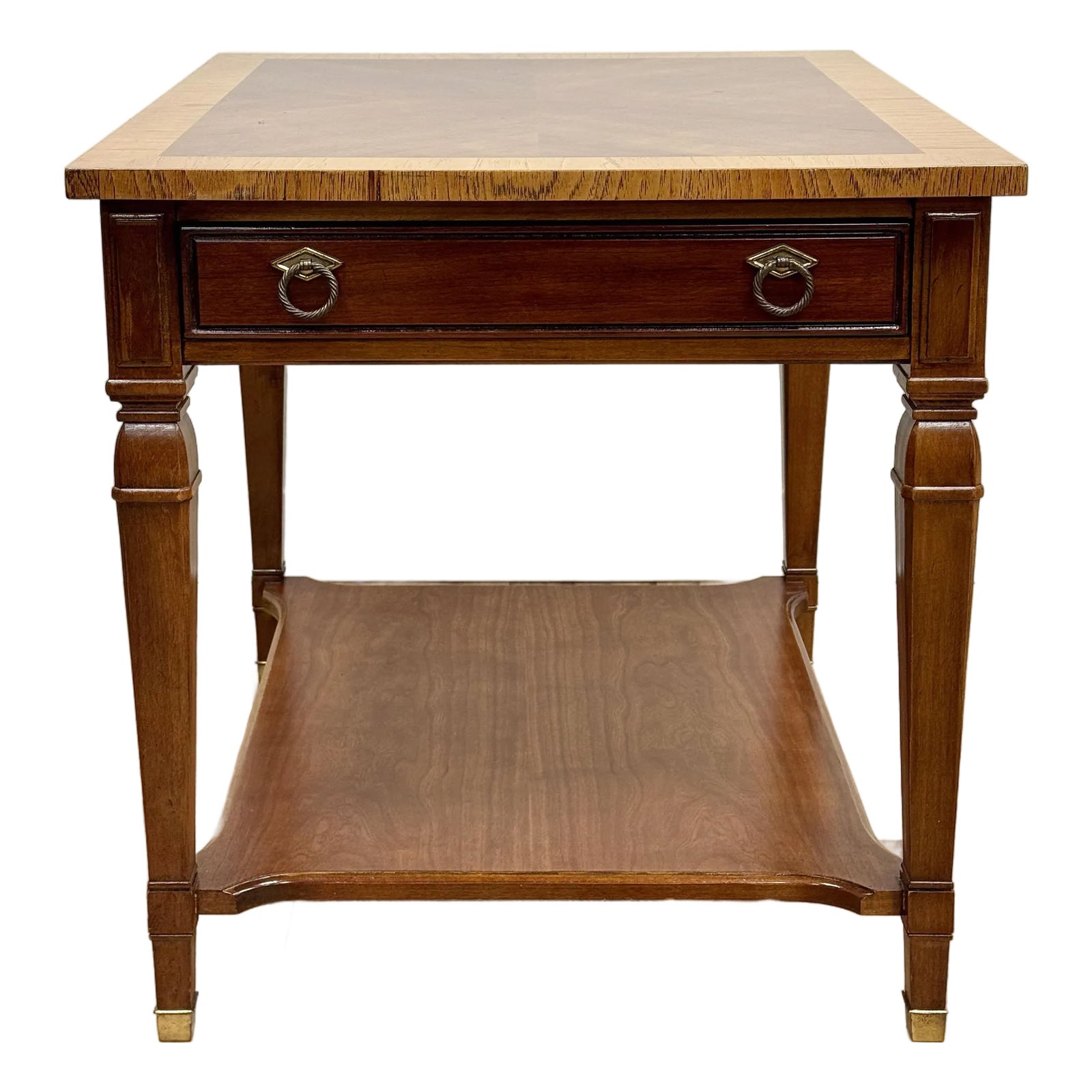 Vintage Drexel Furniture Solid Wood Side Table | Chairish