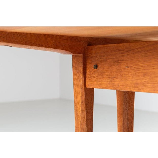 C18 Shaker Dining Table in Oak attributed to Børge Mogensen for FDB, Denmark, 1947 For Sale - Image 15 of 16