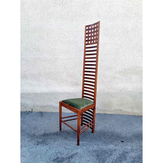 Mid-Century Hill House 1 Chair by Charles Rennie Machintosh, Italy, 1980s For Sale - Image 6 of 12