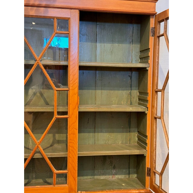19th Century English Pine Secretary Bookcase For Sale - Image 10 of 18