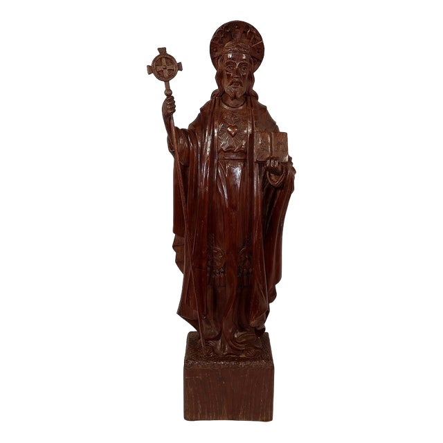 Statue of Christ, 1890s, Chestnut For Sale