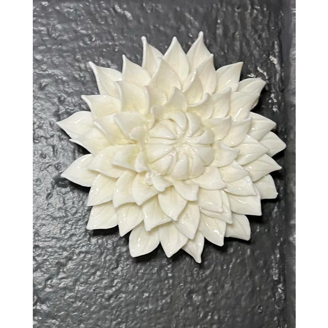 1980s Vintage 1980s Murano Style Lotus Floral Hanging Glass Art For Sale - Image 5 of 5