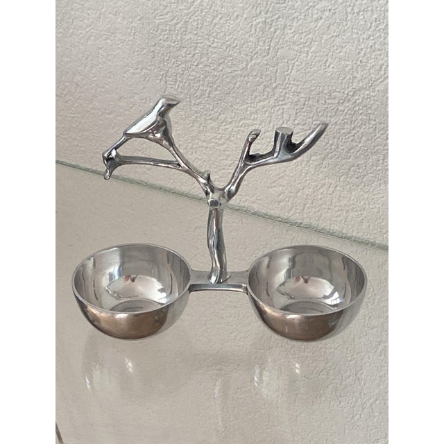 Polished Aluminum Serving Tray, 1970s For Sale - Image 15 of 15