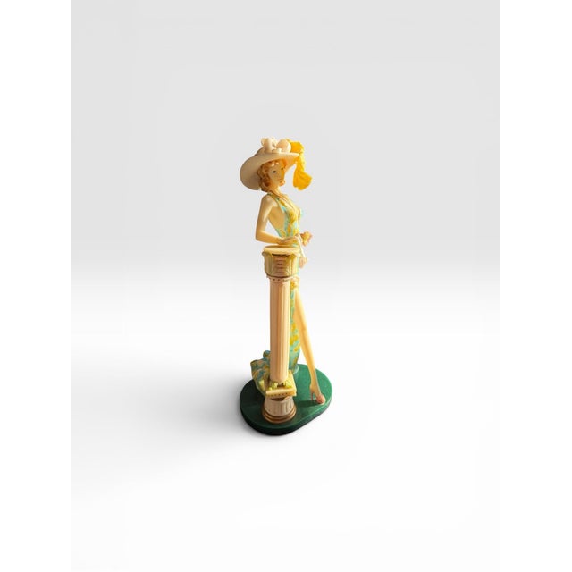 Art Deco 1980s Vittorio Tessaro Lady Figurine For Sale - Image 3 of 5