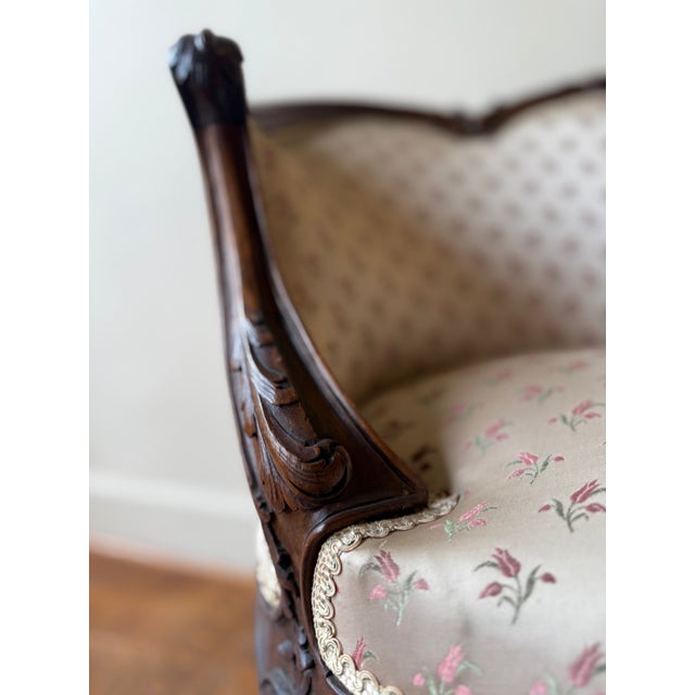 1890 French Louis XV Bergere Chairs For Sale In Birmingham - Image 6 of 9