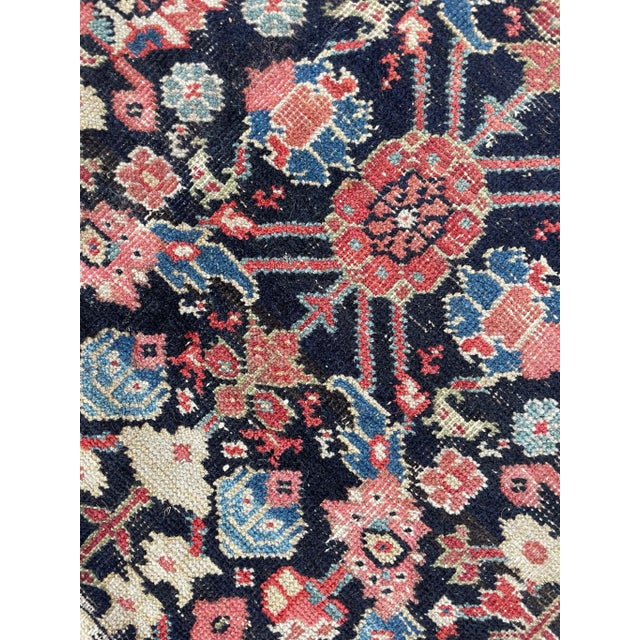 Lattice Pattern Antique Feraghan Rug - 10.2 X 12.10 For Sale - Image 12 of 12