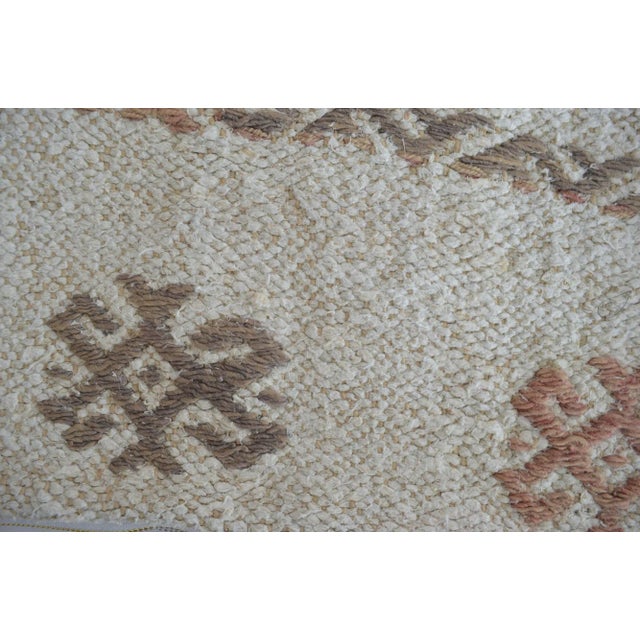 Hand-Woven Hemp Kilim Throw Pillow Cover For Sale - Image 4 of 5
