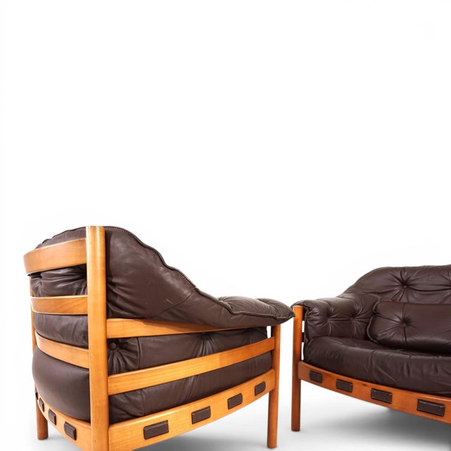 Leather Lounge Sessel by Sven Ellekaer for Coja, 1960, Set of 2 For Sale - Image 12 of 13